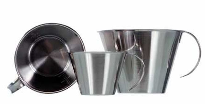 Hovedbilde Målebeger i rustfritt stål 0,5 l.