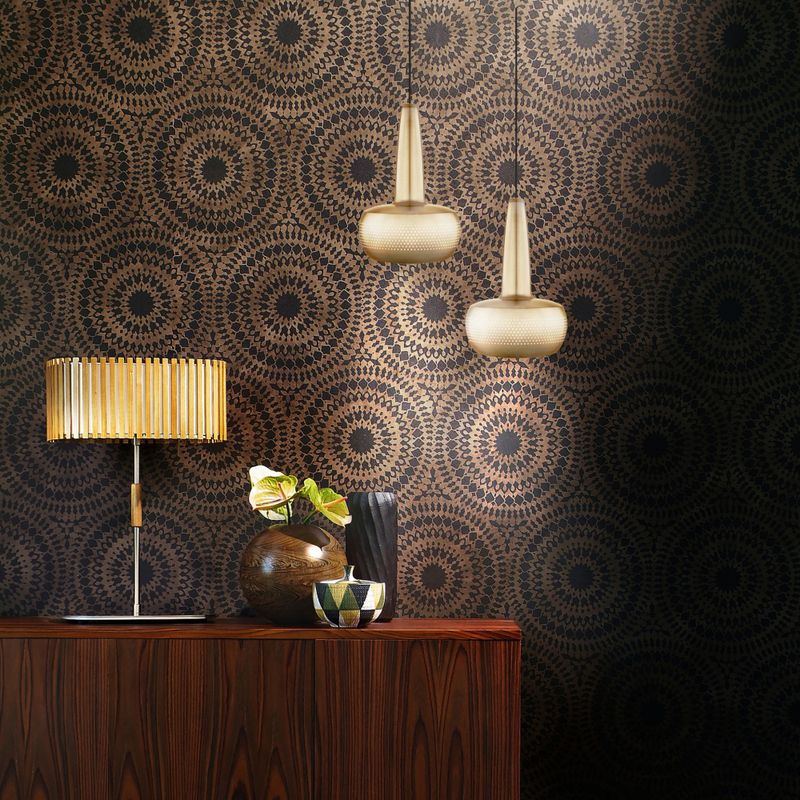 Clava taklampe messing