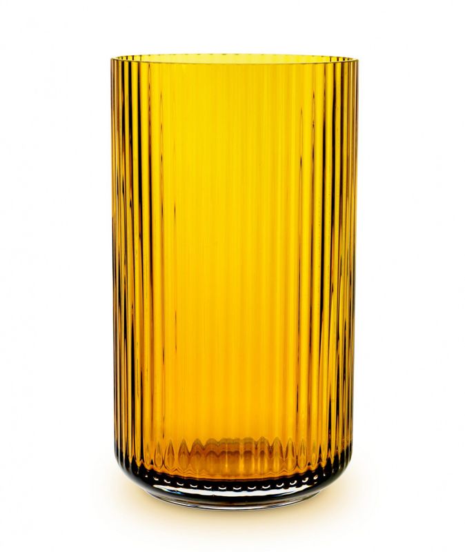 Lyngby vase amber 25cm