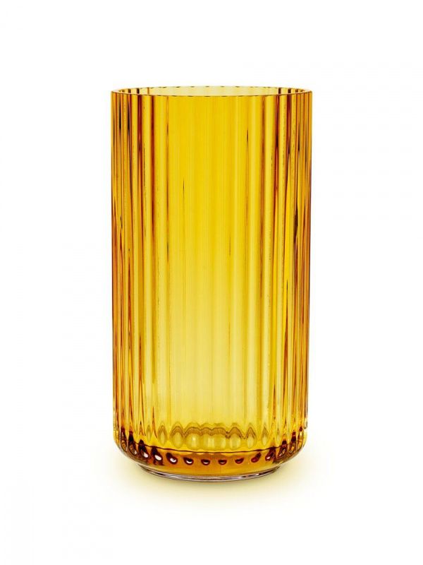 Lyngby vase amber 20cm