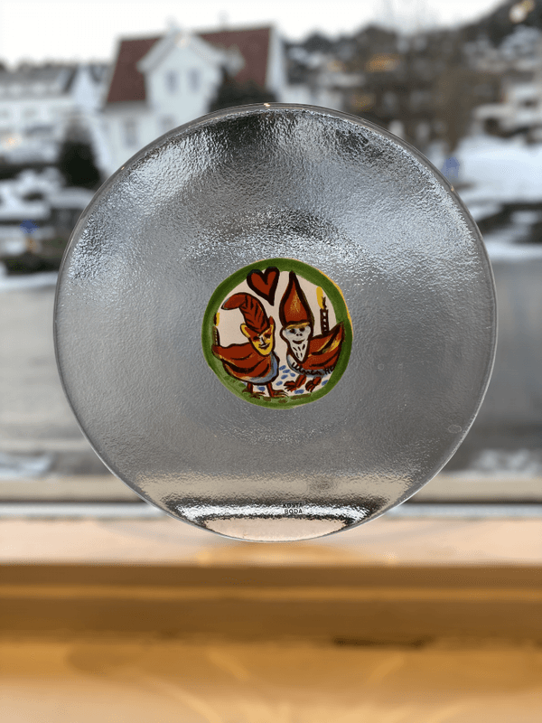 Glassasjett Kosta Boda