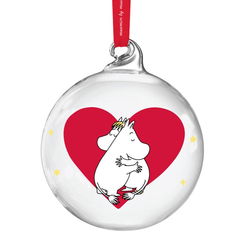 Mummi julekule - Hjerte 7cm